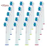 HLC 20 PCS Replacement Electric Toothbrush Heads Compatible with Oral-B Electric Toothbrush