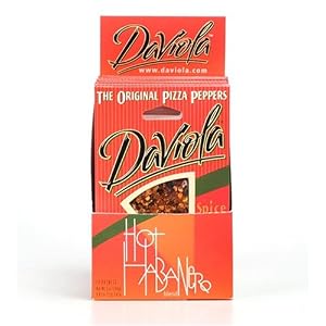 DaViola Original Pizza Peppers, Hot Habenero, 0.43-Ounce Packages (Pack of 12) by DaViola