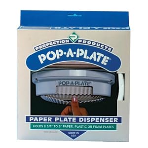 Camco 57001 RV White Pop-A-Plate by Camco
