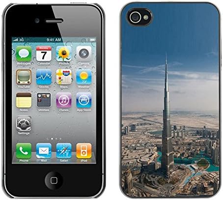 Hard Protector Case Cover Slim Back Shell for Apple Iphone 4 / 4S /Architecture Dubai Skyscraper/ STRONG