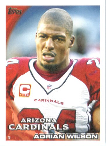 2010 Topps NFL Football Card # 181 Adrian Wilson - Arizona Cardinals - NFL Trading Card in a Protective ScrewDown Case!