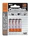 Electronics : Camelion Pack of 4 Rechargeable Batteries Micro AAA 600 mAh 1,2V NiMh