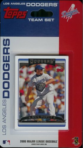2006 Topps Los Angeles Dodgers Baseball Cards Limited Edition Team Set of 14 Cards - Not Available In Packs - Includes Eric Gagne, Rafael Furcal, Jeff Kent, JD Drew, Nomar Garciaparra, Derek Lowe, Jose Cruz Jr, and more