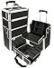 Health & Personal Care : Pro Black Rolling Aluminum Makeup Case w/ Dividers