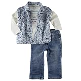 Levi' Girls 2 Piece Pant Set, Vintage Wash, 12... by Levi's