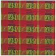 Durable Woven Jacquard 100% Cotton Green and Red Christmas Tablecloth 54x90 Inches
