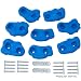 Small Textured Rock Holds Set of 8, Blue
