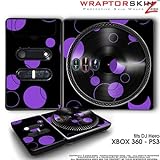 DJ Hero Skin Lots Of Dots Purple on Black fit XBOX 360 and PS3 (DJ HERO NOT ....