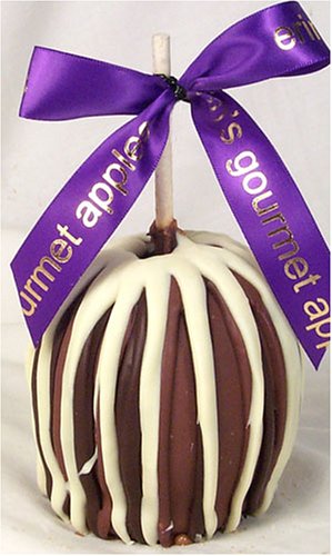 erin's sugarfree triple striped caramel apple by Ultimate Nut & Candy Co.