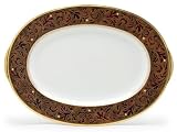 Noritake Xavier Gold Oval Platter, 14-inches