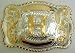 Huge Western Rodeo Initial H Belt Buckle Cowboy