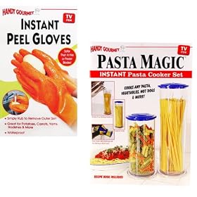 As Seen On TV 1 Pasta Magic Plus 1 Pair Instant Peel Gloves by Clocks