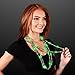 Green & Gold Light Up LED Bead Necklace