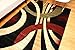 Feraghan/New City Brand New Contemporary Modern Wavy Circles Area Rug, 9' x 12', Brown/Beige