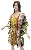 Trendy Animal Skin Printed Plus Size Kaftan Caftan Beach Cover up Tunic VALENTINE'S DAY GIFT