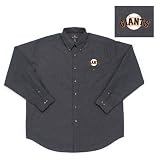 San Francisco Giants MLB Matrix Button Down Shirt (Black)