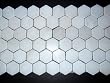 Hexagon 2x2 White Marble TUMBLE Mosaics Meshed on Sheet Tiles for Kitchen Backsplash, Shower Walls, Bathroom Floors