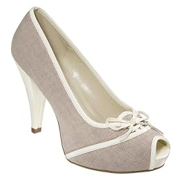 Women's Mossimo® Delpha Peep-Toe Oxford Pumps - Natural : Target from target.com