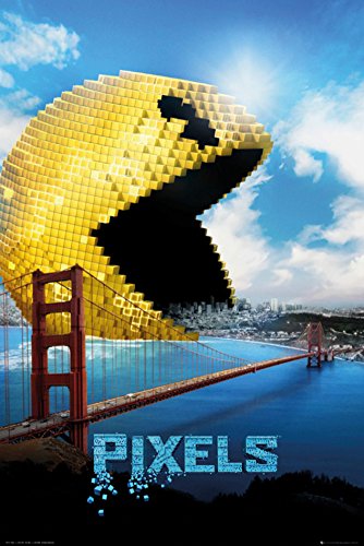 Pixels Pacman Poster 24 x 36in