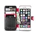 iPhone 6 Case, Verus [Vivid Diary][Black/Hot Pink] - [Card Slot][Flip][Kickstand][Slim Fit][Wallet] - For Apple iPhone 6 4.7