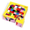 Vilac Wooden Elmer Blocks Jigsaw Puzzle