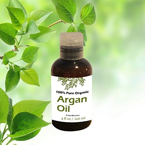 Argan Oil 100% Pure Organic Certified Usda Imported From Morrocco Wholesome Health for Hair, Skin, and Nails Beauty 4 Oz Plastic Bottle