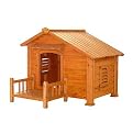 Country Hideaway Dog House with Porch