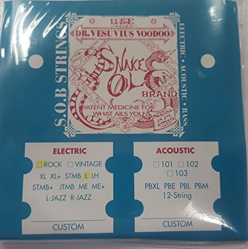 Snake Oil Brand "ROCK" Electric Guitar Strings 10 - 46 R-L
