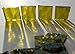 FortySevenGems 100 Pieces Stained Glass Mosaic Tiles 1/2-Inch Olive Green Glass Textured