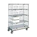Metro (InterMetro) / Emerson - ECM55XC - 50L x 26W x 69H Chrome Steel Exchange Cart, 750 lb. Load Capacity