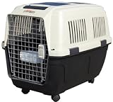 82cm Hundebox Flugbox Transportbox Kennelbox beige grau