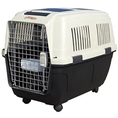 82cm Hundebox Flugbox Transportbox Kennelbox beige grau