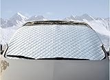 Inlink 車用 フロントガラス カバー 凍結防止 雪 霜 凍結 保護カバー 日よけ 夏冬兼用 遮光 サンシェード フロントガラス 日よけ L 夏 車内温度 急降下 断熱 冬 霜 防止 100 x 