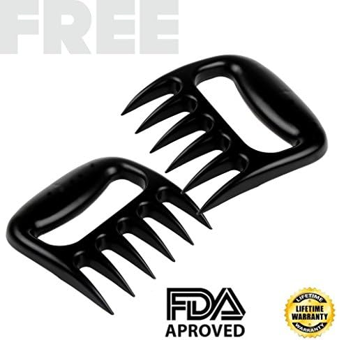 Superway® Instant Read Temperature Grill Meat Cooking Digital Thermometer + Meat Handler Forks Shredder for All Food, Grill, BBQ and Candy