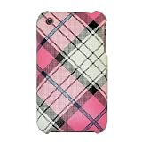 CASETRONICS Pink Check Hard Shell Case for Apple iPhone 3G / 3GS