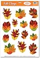 Beistle Decorative Autumn Leaf Clings, 12-Inch by 17-Inch Sheet