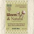 Warm & Natural Cotton Batting Craft Size By The Each