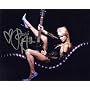Paris Hilton Sexy Guitar Pose 8x10 Autographed Photograph