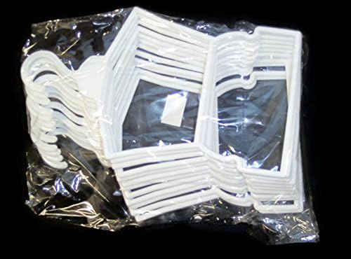 12 White Plastic Outfit Hangers(1 Dozen) made for 18" American Girl Doll Clothes