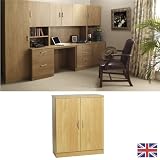 Home Office Furniture Fully Assembled Cupboard English Oak Twin Doors Wood Handles Wood Effect... FOR USE IN: study bedroom lounge conservatory WE ALSO MAKE: cupboard plan chest hideaway desk draw drawers table free standing computer unit skirting clearance 51FZ1 PEH5L. SL160 Home Office Furniture Fully Assembled Cupboard English Oak Twin Doors Wood Handles Wood Effect... FOR USE IN: study bedroom lounge conservatory WE ALSO MAKE: cupboard plan chest hideaway desk draw drawers table free standing computer unit skirting clearance