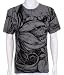 All Products : "JiPPiJ" All Over Big Flower Discharge Screen Printed Cotton Adult Mens Fashion T-Shirt - Sale !