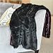 Black Bear Faux Fur Throw Blanket with Rich Burgandy, Thick Velvet Velour Backing