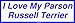 I Love My Parson Russell Terrier MINIATURE Sticker