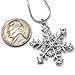 SoulBreezeCollection Snowflake Charm Pendant Necklace Wedding Bridesmaid Prom Fashion Jewelry