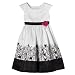 Apparel : Girls' Cherokee® Short-Sleeve Border Print Dress - Black