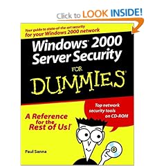 Windows 2000 Server Security for Dummies