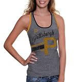 MLB Pittsburgh Pirates Ladies Smash Mouth Tank Top - Ash (Large)