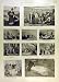 1900 ST PATRICK'S DAY SCENES PATRON SAINT IRELAND PRINT