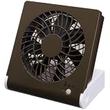 ドウシシャ 3電源 コンパクトデスク扇風機 ブラウン ＵＳＢ付き MPM-1081U(BR)