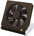 ドウシシャ 3電源 コンパクトデスク扇風機 ブラウン USB付き MPM-1081U(BR)